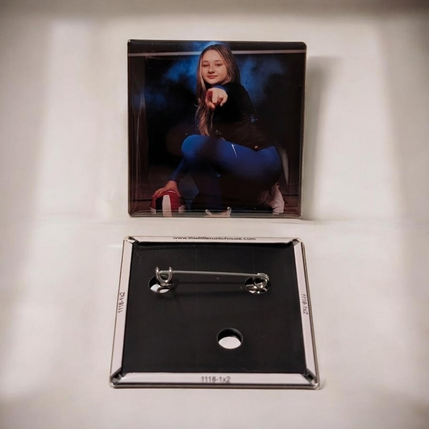 Custom Photo Button Set of 3