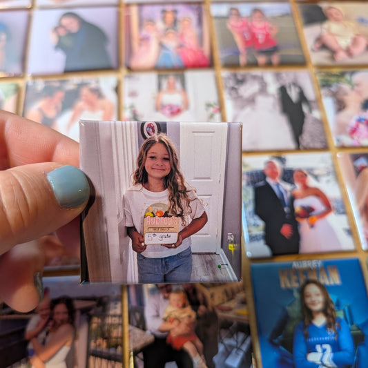 Custom Photo Magnets Set of 9